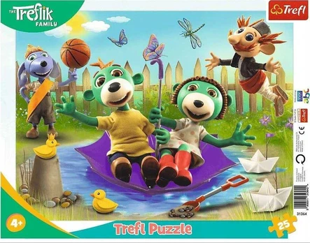 Trefl dėlionė 25 vnt. - Treflikų linksmybės