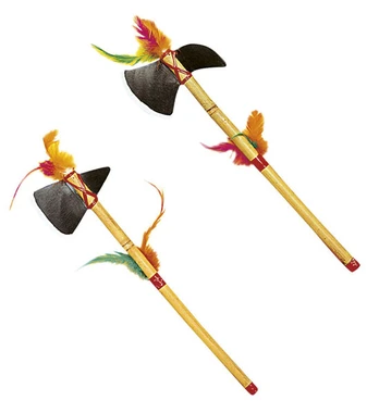 Set of "2 NATIVE INDIAN WEAPONS" 2 styles ass. - 37 cm
