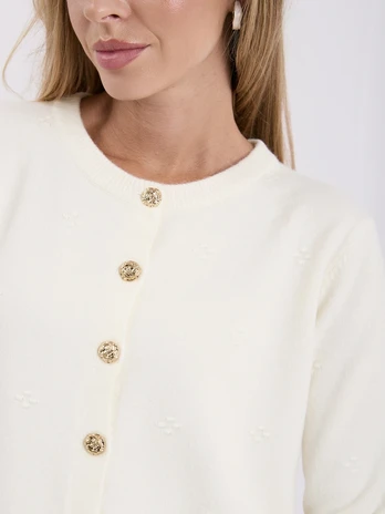 Italy Moda Sweter-IR-SW-QF3038.01-ecru