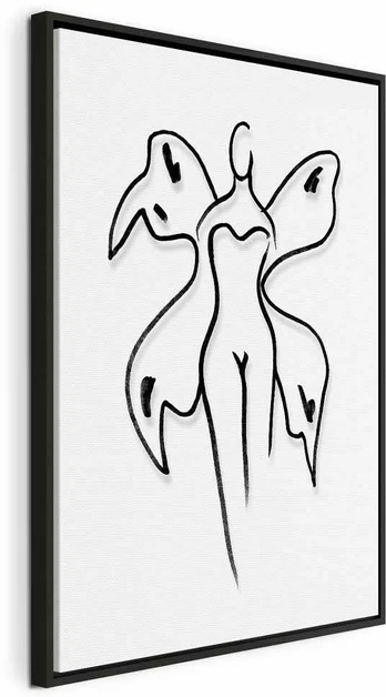 Artgeist Paveikslas - Butterfly Woman (1 Part) Vertical