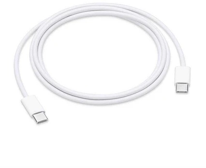 iPhone Data Cable USB-C/USB-C PVC Baltas OEM (Bulk)