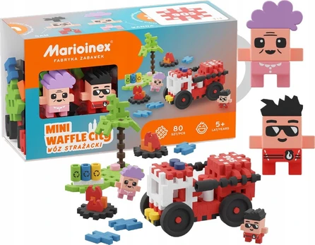 Konstruktorius Marioinex Mini Waffle Ugniagesių sunkvežimis, 80 d.