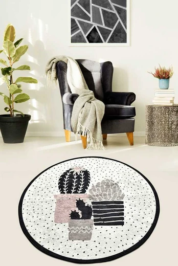 Conceptum Hypnose Kilimas (100 cm) Three Cactus Djt Çap 100