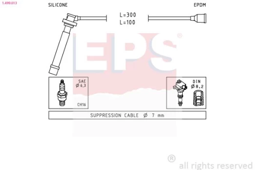 Uždegimo laido komplektas EPS 1.499.013
