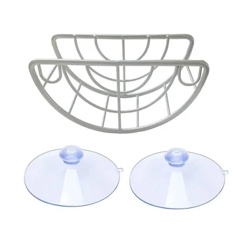 Lazy Susan kempinės laikiklis su 2 siurbtukais