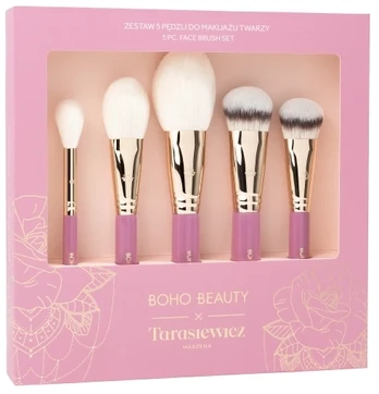 Boho beauty Boho 5 dalių veido šepečių rinkinys