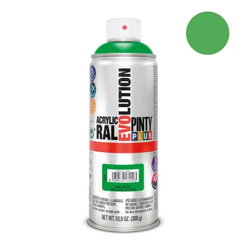 Akriliniai purškiami dažai RAL 6018 PintyPlus Evolution 400ml