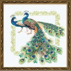 RIOLIS - Create It Yourself - Siuvinėjimo rinkinys „Povai“ 767 (48x48 cm)