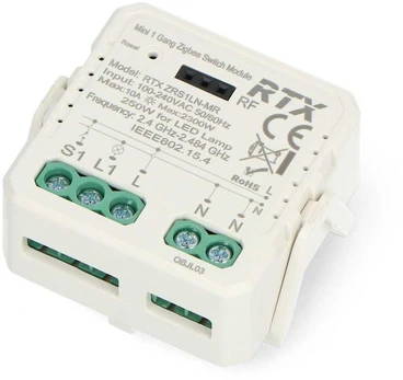Tuya – vieno kanalo mini relė 10A – ZigBee – Android / iOS programėlė – RTX ZRS1LN-MR