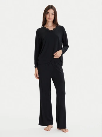 Ysabel Mora Pižama 10773 Juoda Relaxed Fit