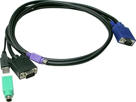 Level One LevelOne LevelOne KVM Kabelis ACC-3202 USB+PS/2 3,00m