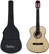 Klasikinė gitara su dėklu pradedantiesiems, 4/4 39" kaina