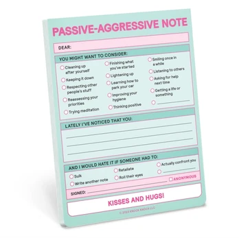 Knock Knock Passive Aggressive Nifty Note (Pastel Version)