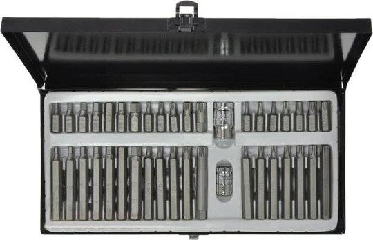 40 vnt. bitų rinkinys: Torx, Spline, Hex