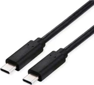 USB kabelis Roline USB-C - USB-C 0,8 m juodas (11.02.9092)