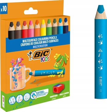 Teka Kids Multisurface pieštukų kreidelės + temp.