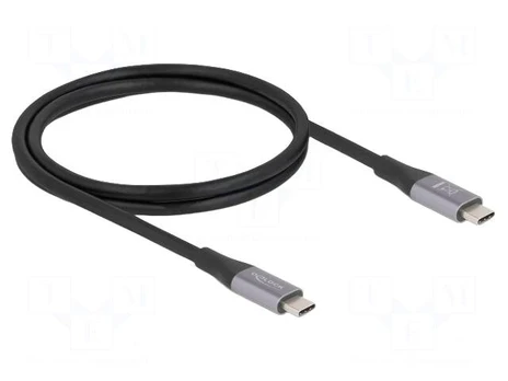Cable | bidirectional | USB C plug,both sides | gold-plated | 1m