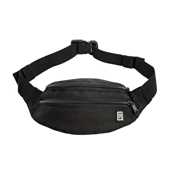BlackRapid Waist Pack with 2 Zippered Pockets & Adjustable Belt   Black