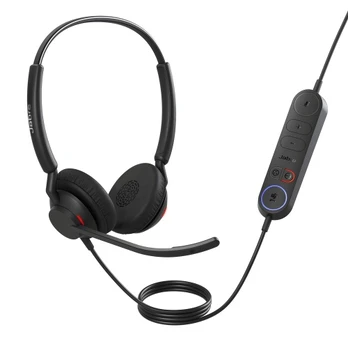 Jabra Engage 40 MS Stereo Inline Link Laidinės ausinės, USB-A, Juoda