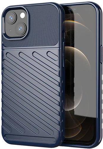 Hurtel Thunder Case tvirtas TPU dėklas iPhone 13 mini – mėlynas