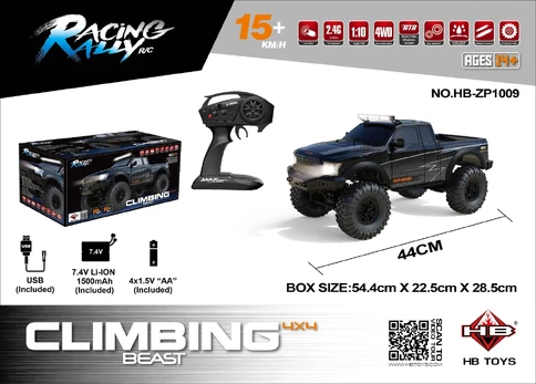 R/C Terrain car CLIMBING BEAST 4x4 1:10 Black