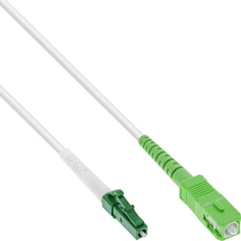 InLine® šviesolaidinis paprastasis kabelis, FTTH, LC/APC nuo 8° iki SC/APC 8°, 9/125 µm, OS2, 5 m