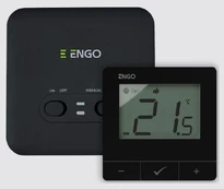 Wireless thermostat ENGO E20i WiFi, Black kaina