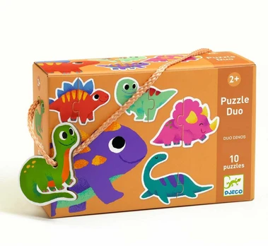 Djeco Duo dėlionė - Dinozaurai (20 vnt.)
