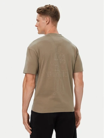 C.P. Company Marškinėliai 21CMTS166A005100W Smėlio Regular Fit