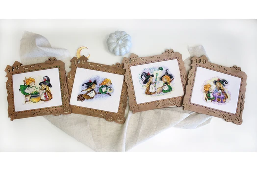 Cross-stitch kit "Flying on a broom" SM-674