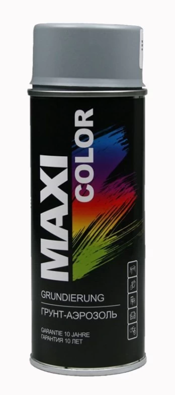 Purškiamas gruntas MAXI COLOR, pilkos sp., 400 ml