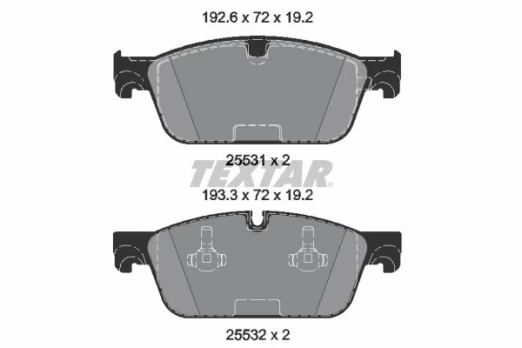 TEXTAR 2553101 Brake pad set