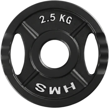 TOD02 olimpinė lėkštė, juoda, 2,5kg, HMS