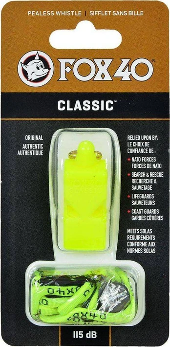Fox40 WHISTLE FOX 40 CLASSIC SAFETY neon + STRING 9903-1300