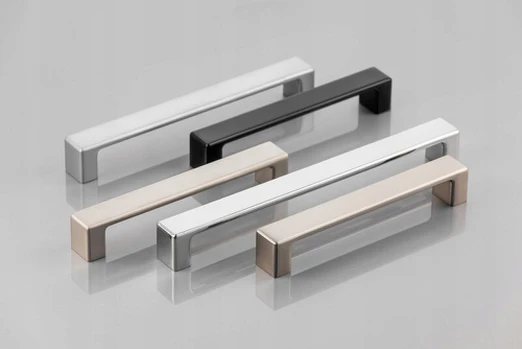 Zamak handle MODENA, C= 128 mm, inox