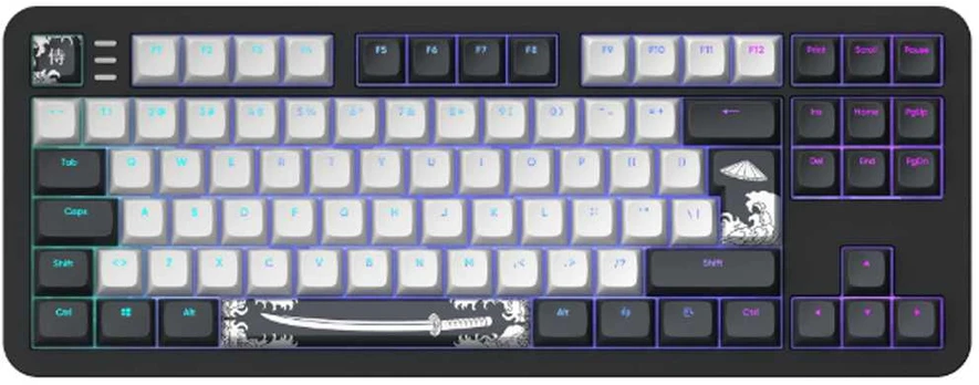 Klaviatūra Dark Project ALU87B Bushido, G3MS Moonstone Switch, UK/DE/AT/ES/IT/FI/NO/SE/DK