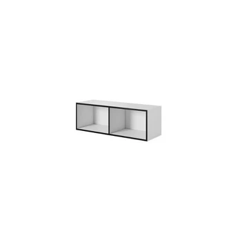 Cama open storage cabinet ROCO RO2 112/37/37 baltas/juodas