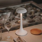 LEDS-C4 LED įkraunama stalinė lempa Portobello, balta, reguliatorius, ABS