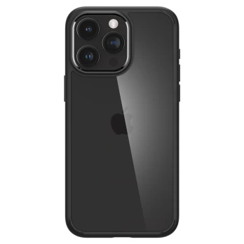 Dėklas Spigen Crystal Hybrid, matte Juodas - iPhone 15 Pro Max