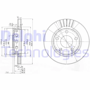 Stabdžių diskas DELPHI BG3785