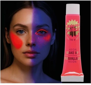 Fiesta Neon raudonas UV makiažas, 10 ml