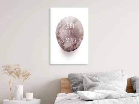 Artgeist Paveikslas - Keep Life Simple (1 Part) Vertical