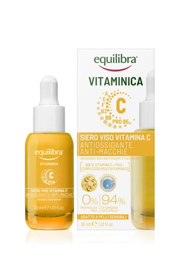 Veido serumas su vitaminu C Equilibra Vitaminica, 30 ml