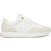 Laisvalaikio batai Tommy Hilfiger Monogram Mix Material Runner FW0FW09267 Balta