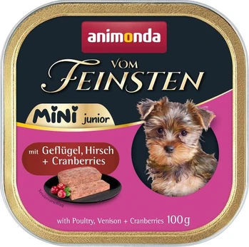 ANIMONDA Vom Feinsten Mini Junior with Poultry, venison + cranberries 100g