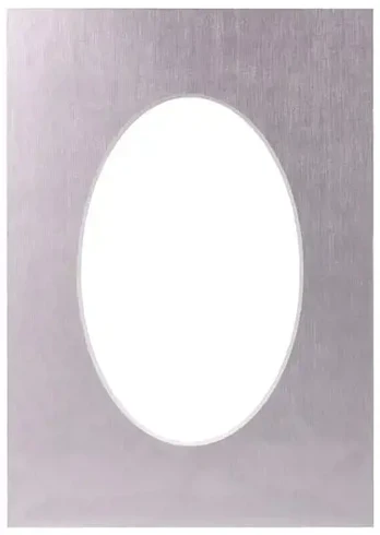 Passepartout 30x40, platinum oval | 20766
