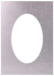 Passepartout 30x40, platinum oval | 20766 kaina