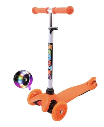 Vaikiškas balansuojantis paspirtukas Scooter, oranžinis