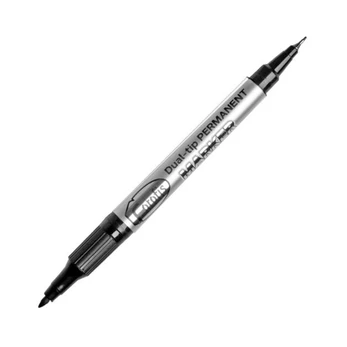 Permanentais marķieris FOROFIS CD/DVD, divpusējs, melns, 2mm un 0.5mm, konisks