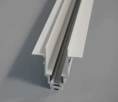 Magnetinis bėgelis, berėmis užglaistomas baltas R35-2 2000mm